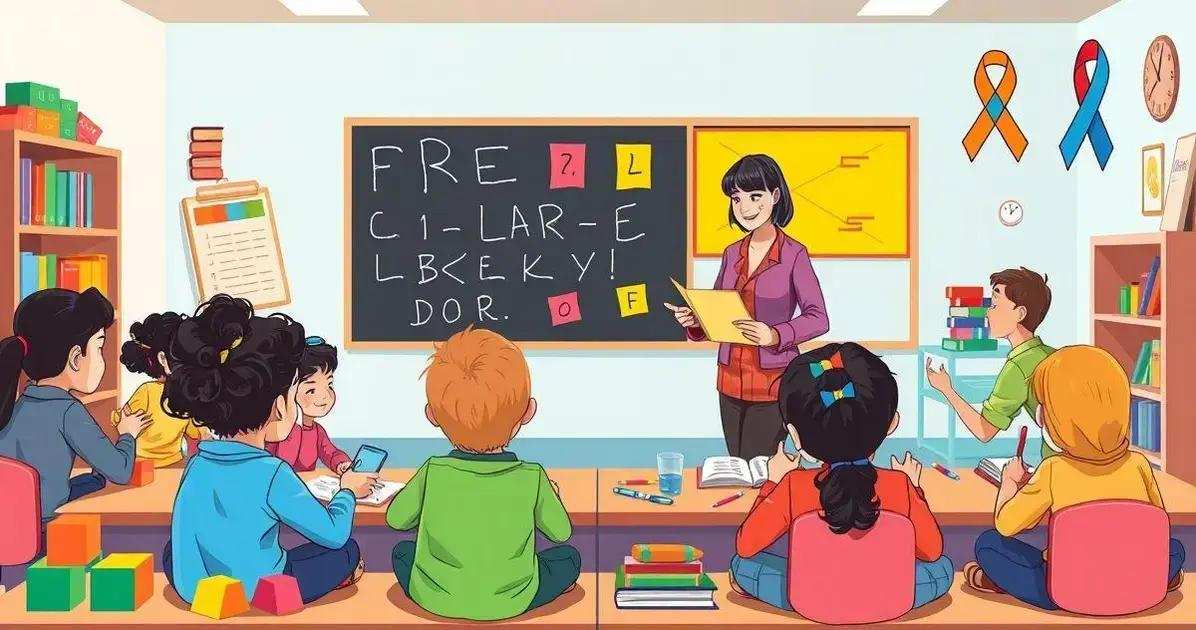 Estratégias para usar cores no ensino de alunos com dislexia