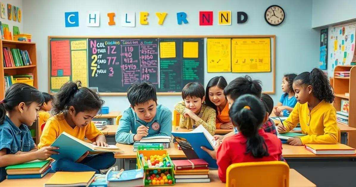 Exemplos de aplicações de cores no ensino