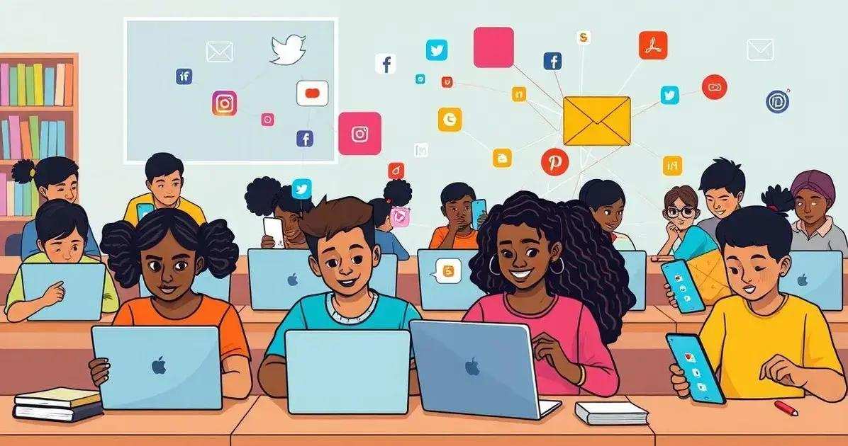 Exemplos de boas práticas em redes sociais educacionais Exemplos de boas práticas em redes sociais educacionais