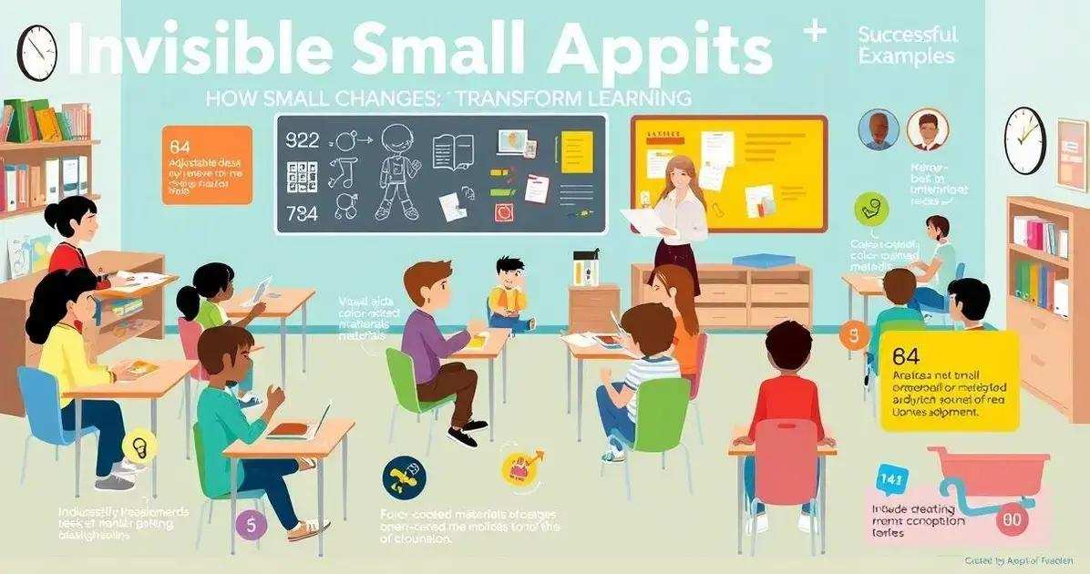 Exemplos de pequenas adaptações bem-sucedidas